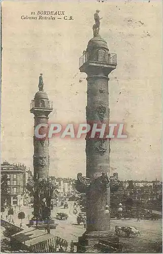 Cartes postales Bordeaux Colonnes Rostrales CB