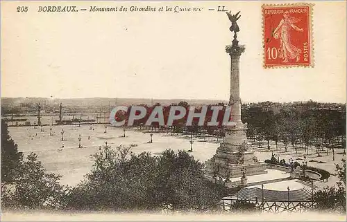 Cartes postales Bordeaux Monument des Girondins