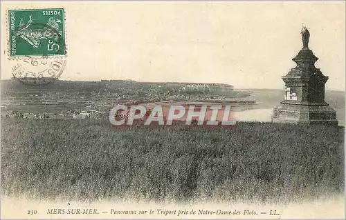 Cartes postales Mers Sur Mer Panorama sur le Treport Pris de Notre Dame des Flots