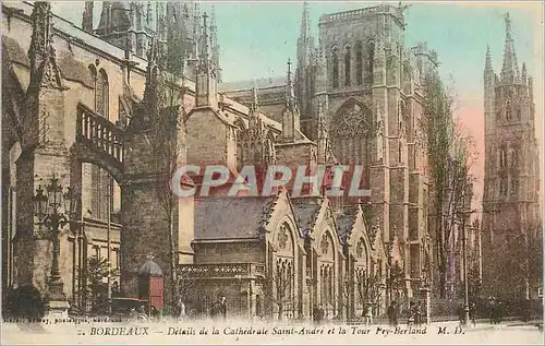 Cartes postales Bordeaux Details de la Cathedrale Saint Andre et la Tour M D