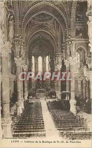 Ansichtskarte AK Lyon Interieur de la Basilique de N D de Fourviere