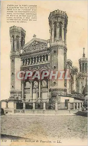 Cartes postales Lyon Basilique de Fourviere