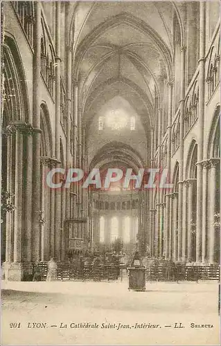 Ansichtskarte AK Lyon La Cathedrale Saint Jean Interieur LL