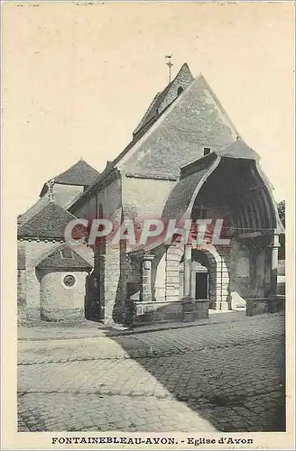 Ansichtskarte AK Fontainebleau Avon Eglise d'Avon