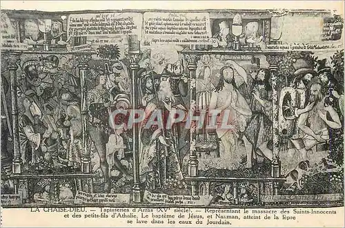 Cartes postales La Chaise Dieu Tapisseries d'Arras (XVe Siecle) Massacre des Saints Innocents et des petits fils