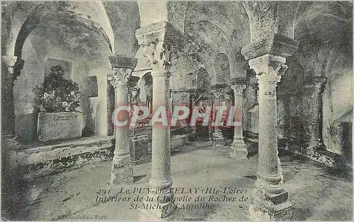 Ansichtskarte AK Le Puy et Velay (Hte Loire) Interieur de la Chapelle du Rocher de St Michel