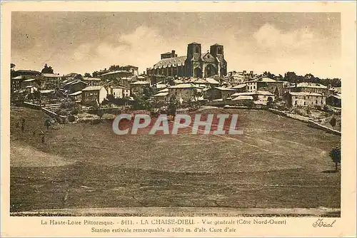 Cartes postales La Haute Loire Pittoresque La Chaise Dieu Vue Generale (Cote Nord Ouest)