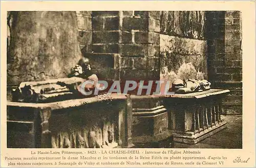 Cartes postales La Haute Loire Pittoresque La Chaise Dieu Interieur de l'Eglise Abbatiale