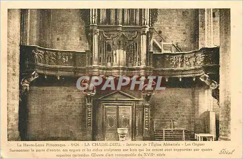 Ansichtskarte AK La Haute Loire Pittoresque La Chaise Dieu Interieur de l'Eglise Abbatiale Orgue