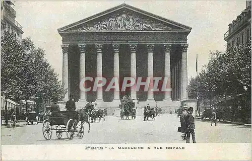 Cartes postales Paris la Madeleine Rue Royale