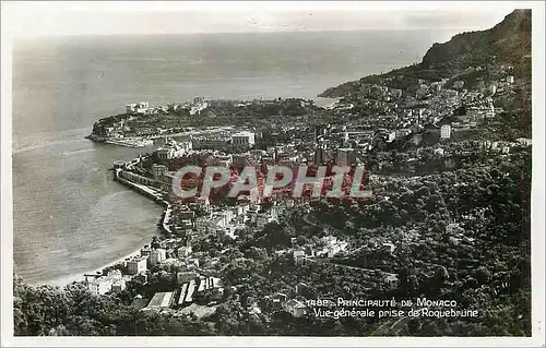 Moderne Karte Principaute de Monaco Vue Generale prise de Roquebrune