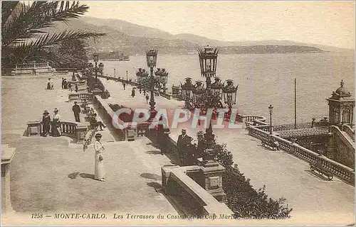 Cartes postales Mont Carlo Les Terrasses du casino et Cap Marle
