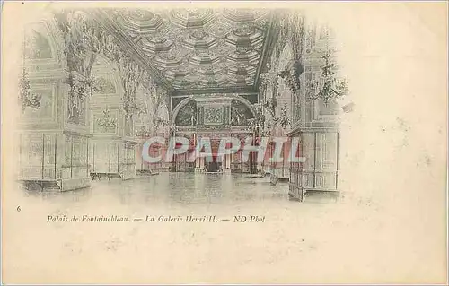 Ansichtskarte AK Palais de Fontainebleau  La Galerie Henri II (carte 1900)