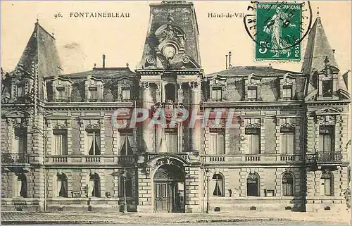 Cartes postales Fontainebleau Hotel de Ville