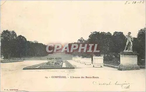 Cartes postales Compiegne l'Avenue des Beaux Monts