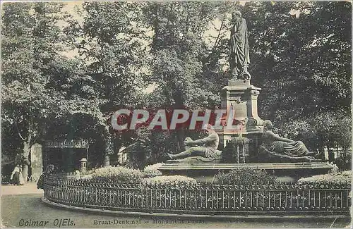 Ansichtskarte AK Colmar Ojels Bruat Denkmal Monument