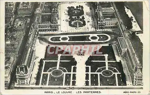 Cartes postales Paris Le Louvre Les Parterres