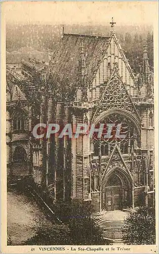 Cartes postales Vincennes La Ste Chapelle et le Tresor