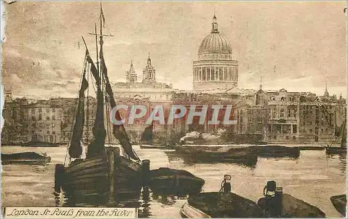 Cartes postales London St Paul's From the River