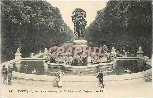 Ansichtskarte AK Paris (VIe) Le Luxembourg La Fontaine de Carpeaux