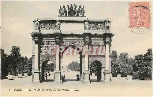 Cartes postales Paris L'Arc de Triomphe du Carrousel LL