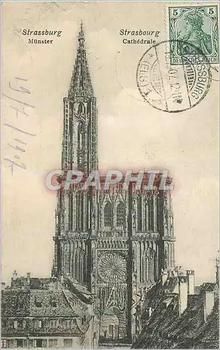 Cartes postales Strasbourg Cathedrale