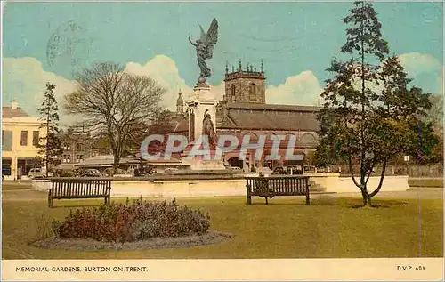 Cartes postales moderne Memorial Gardens Burton on Trent
