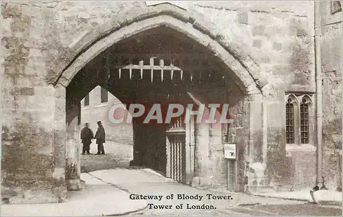 Cartes postales Gateway of Bloody Tower Tower of London