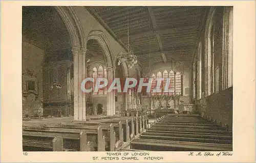 Cartes postales Tower of London St Peter's Chapel Interior