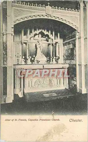 Ansichtskarte AK Chester Altar of St Francis Capuchin Franciscan Church