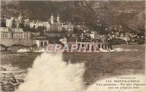 Cartes postales Monte Carlo Vue Generale Tir aux Pigeons par UnCoup de Mer