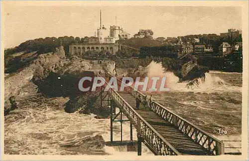 Ansichtskarte AK Biarritz (Cote Basque) Vue Generale de l'Afalaye et du Port Vieux