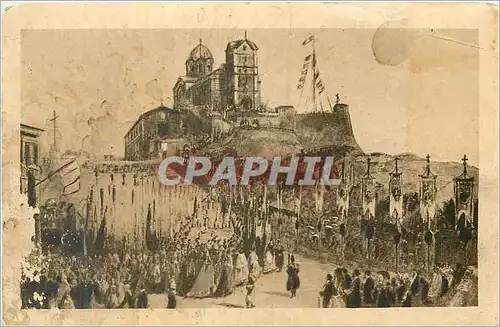 Ansichtskarte AK Marseille N D de la Garde Procession de l'Inauguration Le 5 Juin 1864