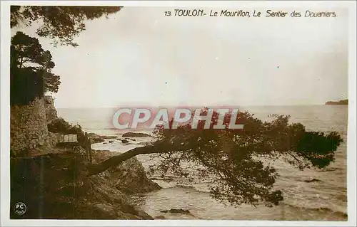 Moderne Karte Toulon Le Mourillon Le Sentier des Douaniers