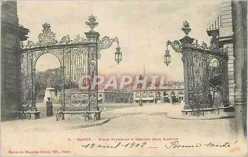 Cartes postales Nancy Place Stanislas et Grilles Jean Lamour