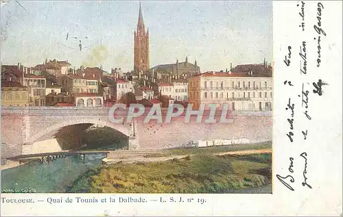 Ansichtskarte AK Toulouse Quai de Tounis et la Dalbade