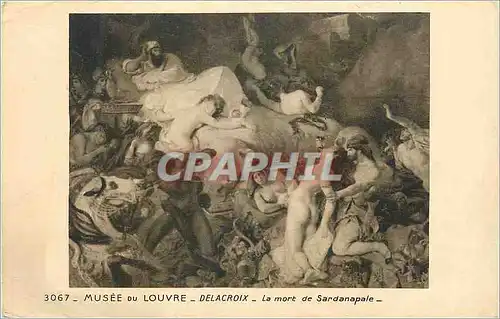Cartes postales Musee du Louvre Delacroix La Mort de Sardanapale