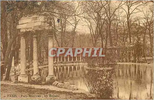 Ansichtskarte AK Paris Parc Monceau Les Ruines