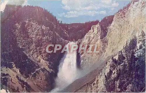 Ansichtskarte AK Lower Falls of the Yellowstone