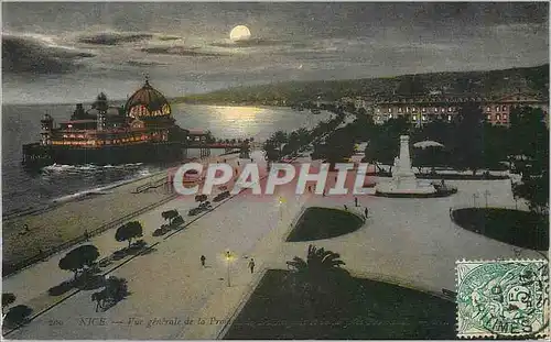 Cartes postales Nice Vue Generale de la Promenade des Anglais et la Jetee Promenade