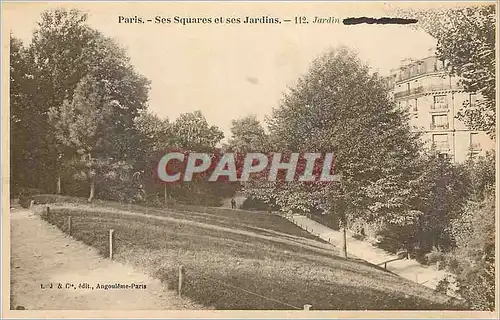 Cartes postales Paris Ses Squares et ses Jardins