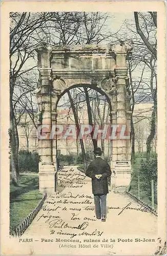 Cartes postales Parc Monceau Ruines de la Porte St Jean (Ancien Hotel de Ville)