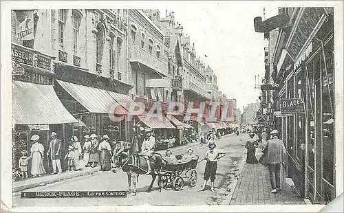 Cartes postales Berck Plage La Rue Carnot Ane Donkey