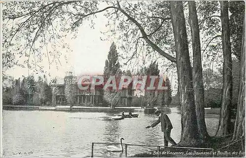 Cartes postales Bois de Vincennes Lac Daumesnil et Pavillon
