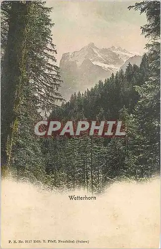 Cartes postales Wefferhorn Neuchatel (Suisse)