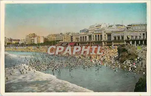 Moderne Karte Biarritz La Grande Plage et le Casino