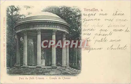 Cartes postales Versailles le Parc du Petit Trianon Temple de l'Amour (carte 1900)