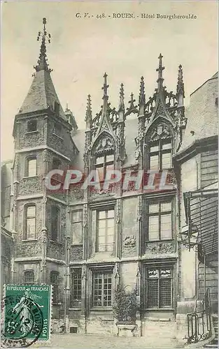 Cartes postales Rouen Hotel Bourgtheroulde