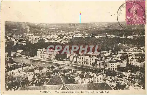 Cartes postales Verdun Vue Panoramique Prise des Tours de la Cathedrale