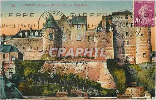 Cartes postales Dieppe Le Vieux Chateau Facade Nord Ouest